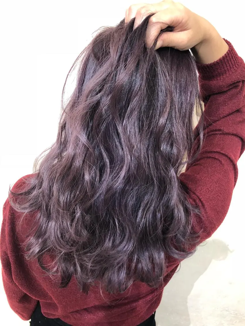 ロング カラー ダブルカラー ピンクカラー ロング 海外レイヤー/ 梅田美容室のヘアスタイル
