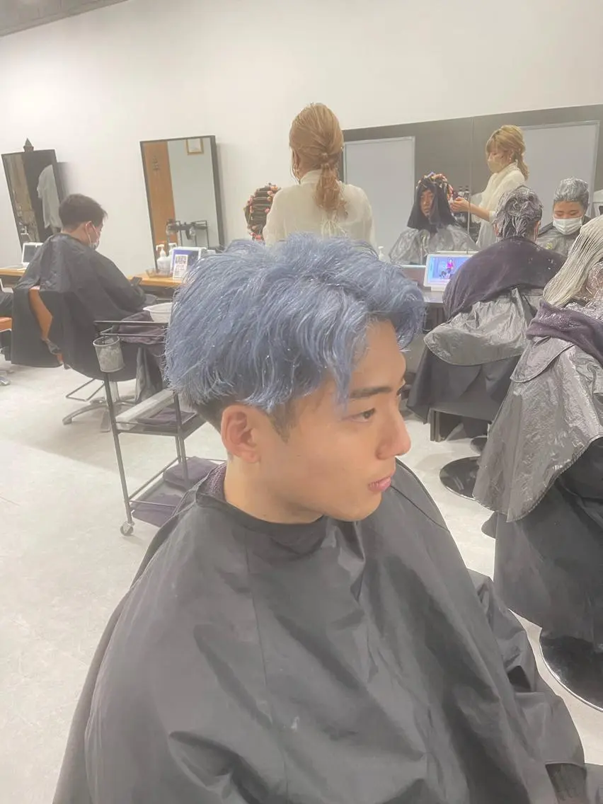 メンズ ヘアカラー トリートメント ヘアセット バレイヤージュ特化/ アキラのヘアスタイル