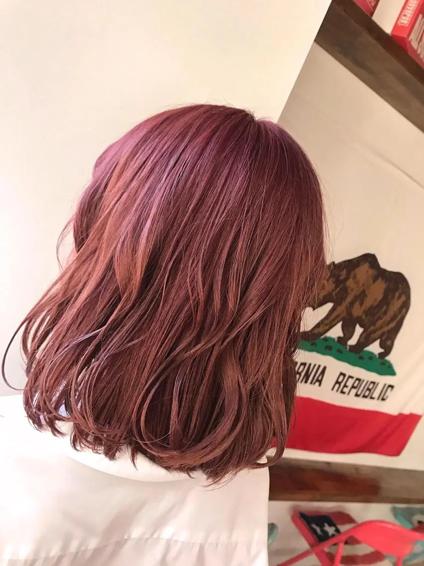 ミディアム カラー ヘアアレンジ ヘアカラー トリートメント ヘアセット ❤️カラー得意 🧡松浦睦樹❤️のヘアスタイル