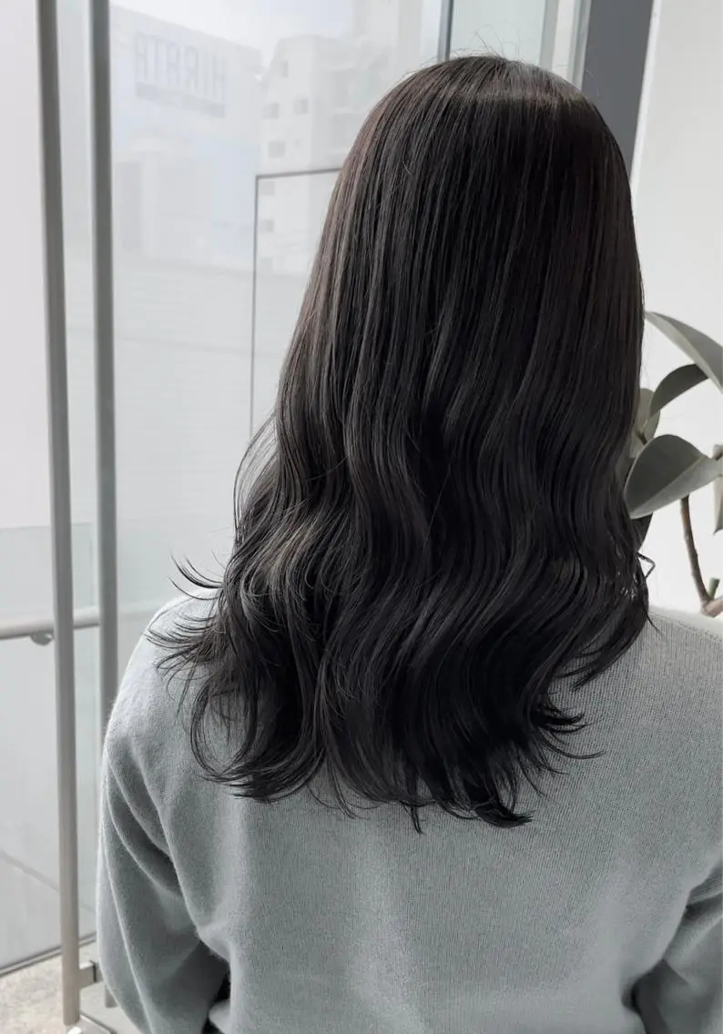 セミロング カット ヘアカラー トリートメント 🌫️大人韓国ヘア 🌫️naoyaのヘアスタイル