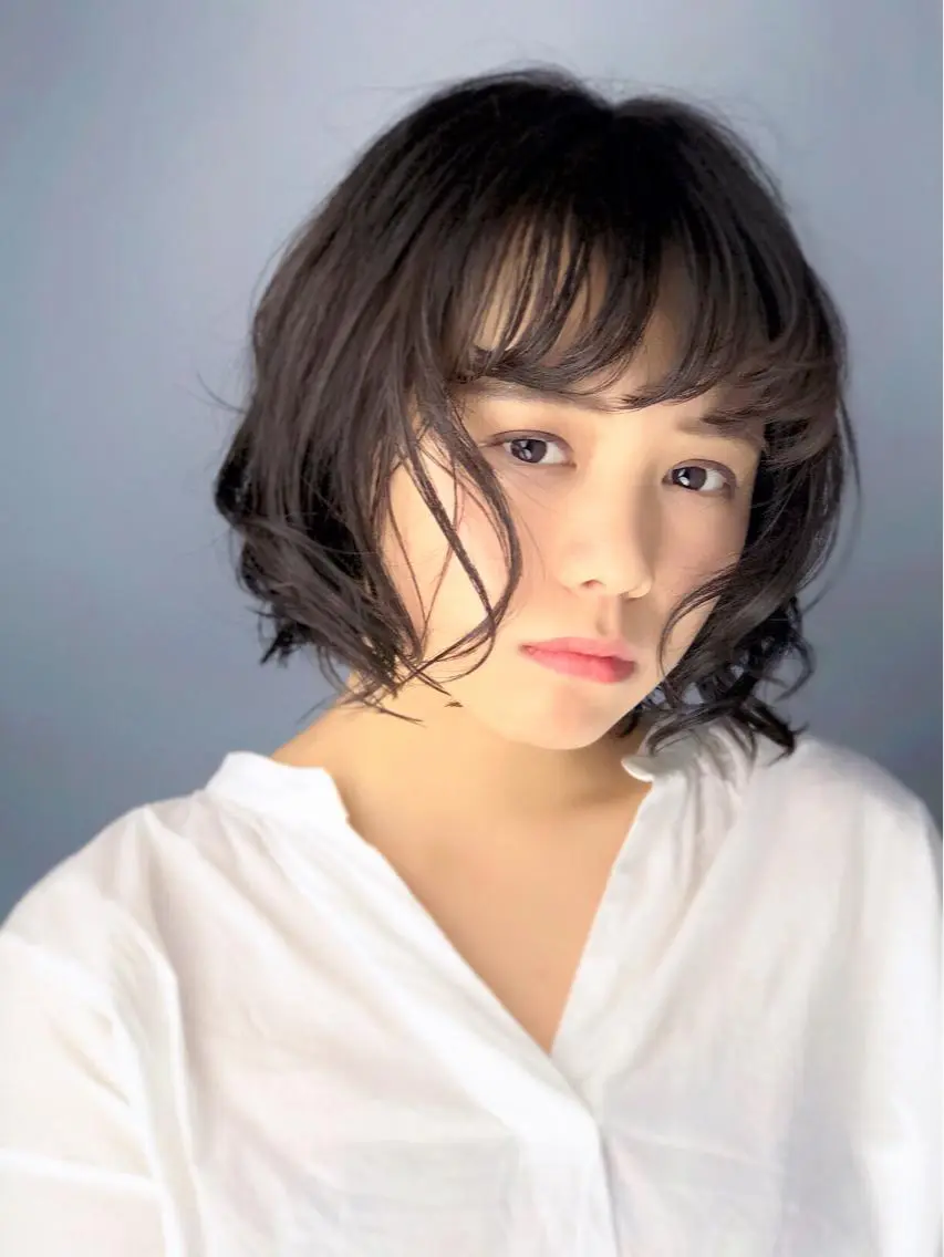 ショート カラー ボブ 縮毛矯正×髪質改善 店長　DAITOのヘアスタイル