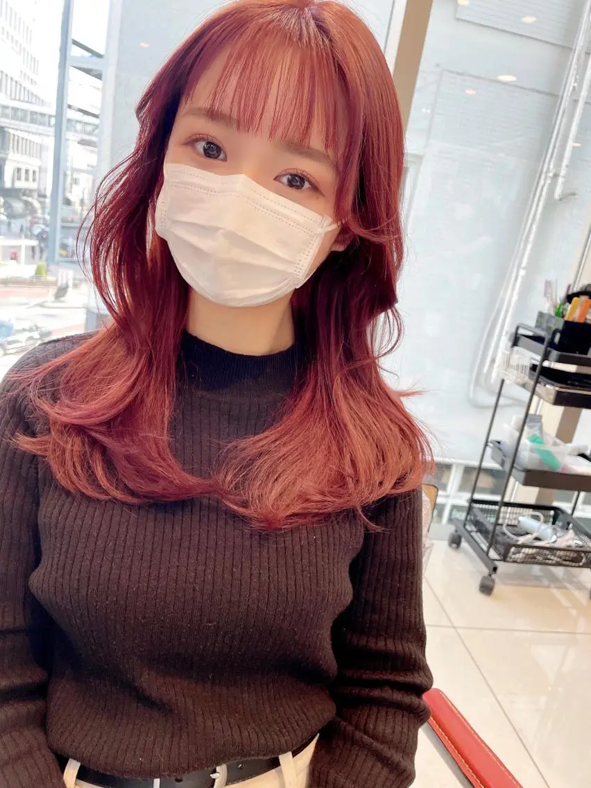 セミロング ヘアカラー トリートメント ♡大人カワイイ hair♡徳井はやとのヘアスタイル