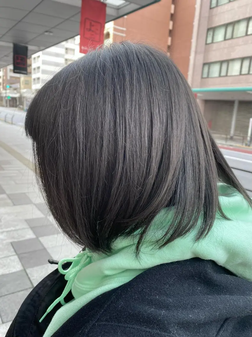 ショート カラー 透明感カラー グレージュ ヘアカラー トリートメント 特殊カラー特化 ✂️SHIAN フジのヘアスタイル