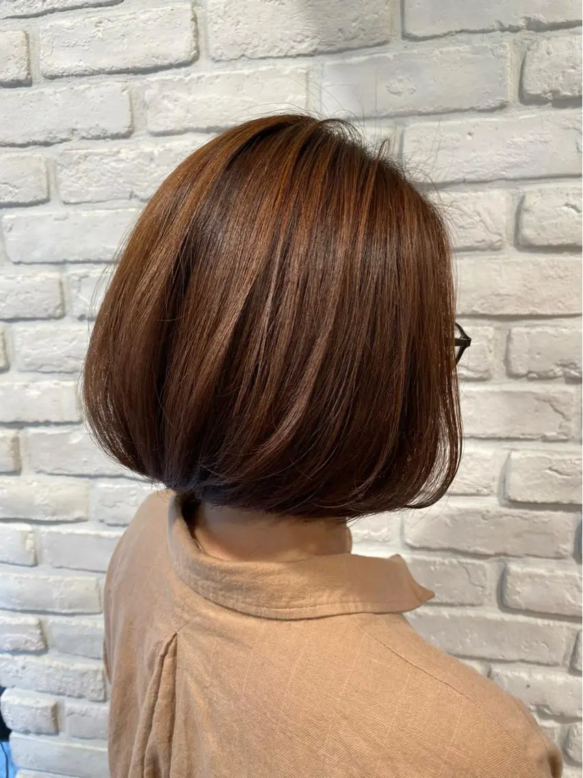 ショート カラー ベージュカラー🧸 伊藤なつみのヘアスタイル