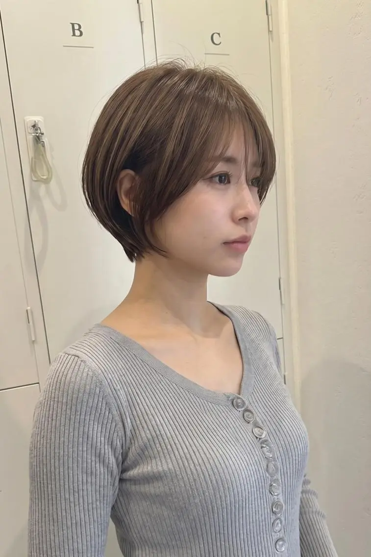ショート tre.甲子園口店/ レイヤーカットのヘアスタイル