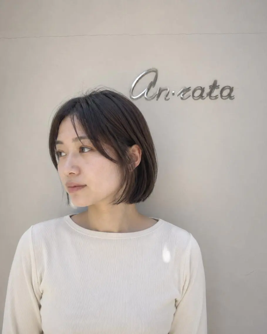ミディアム カット ヘアカラー an・rata/ プチプラ/和歌山市駅のヘアスタイル