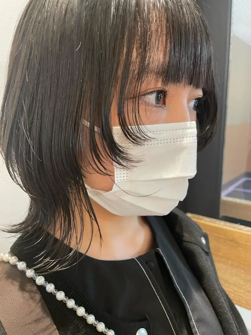 ミディアム カラー EIGHT MAYUのヘアスタイル