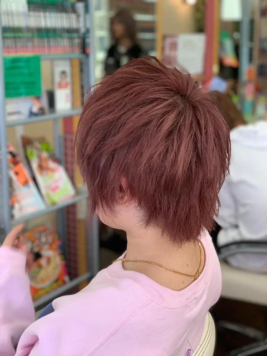 ショート カット ヘアカラー たけい ゆうきのヘアスタイル