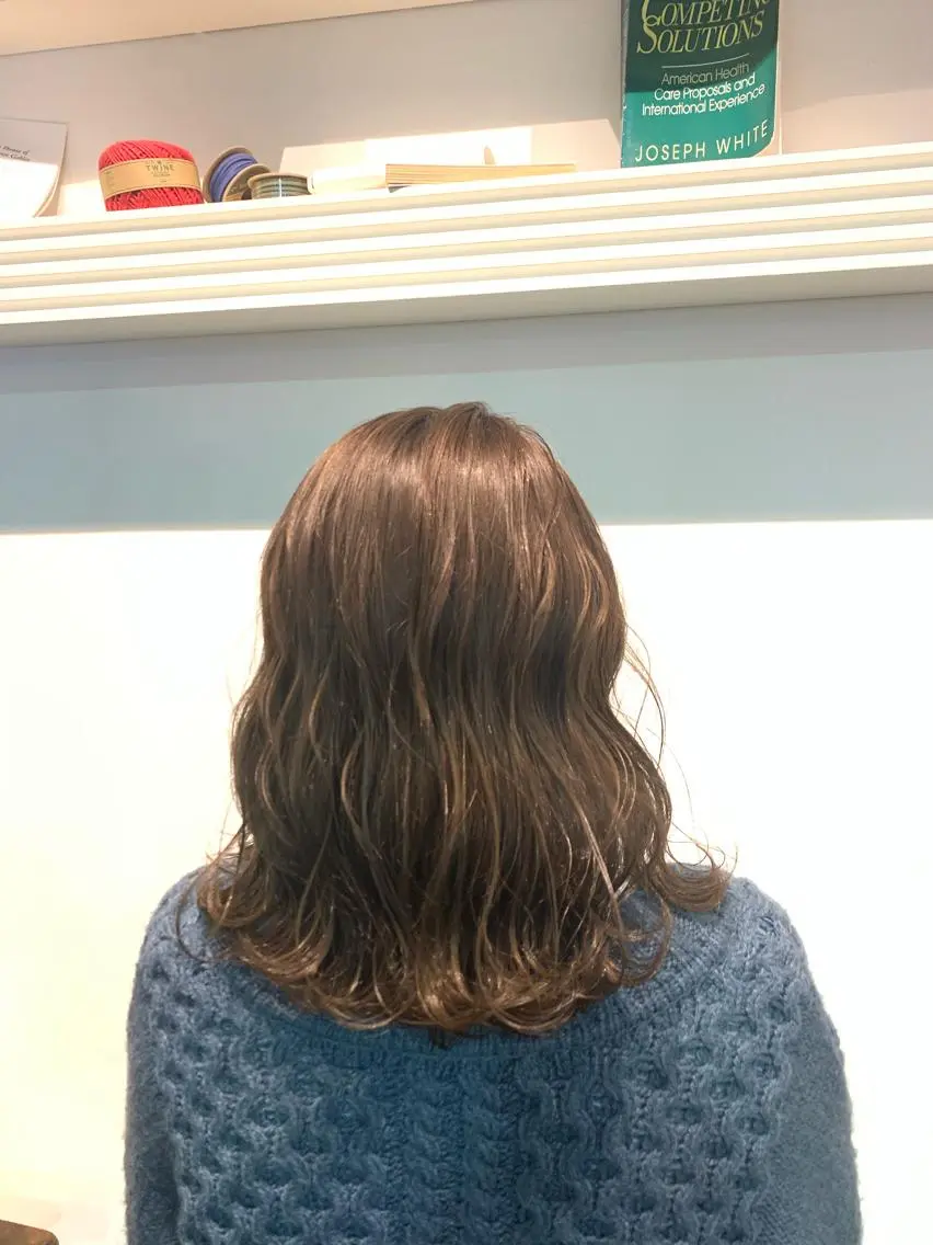 ミディアム ヘアカラー トリートメント ヘッドスパ ヘアセット 大宮/山口 竣也のヘアスタイル