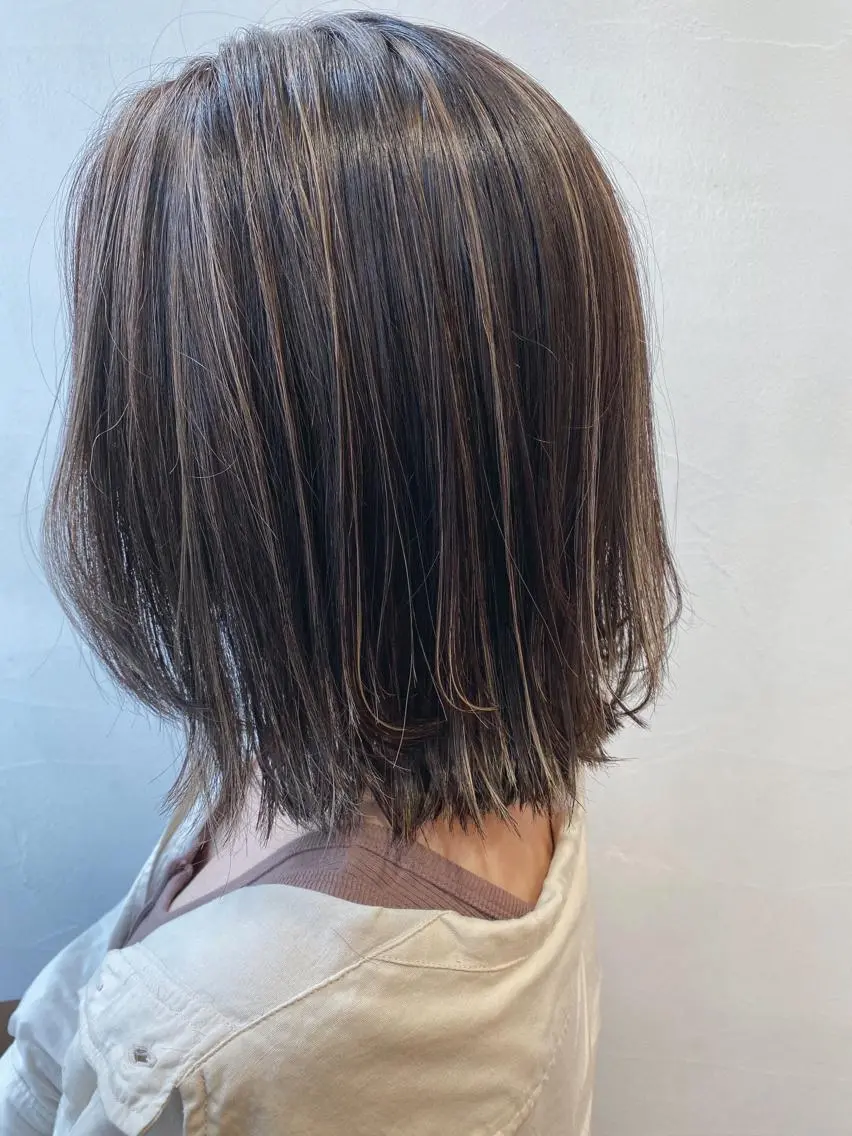 ミディアム カラー ハイライトカラー ハイライト メンズカット特化柏駅 徒歩3分LOUのヘアスタイル