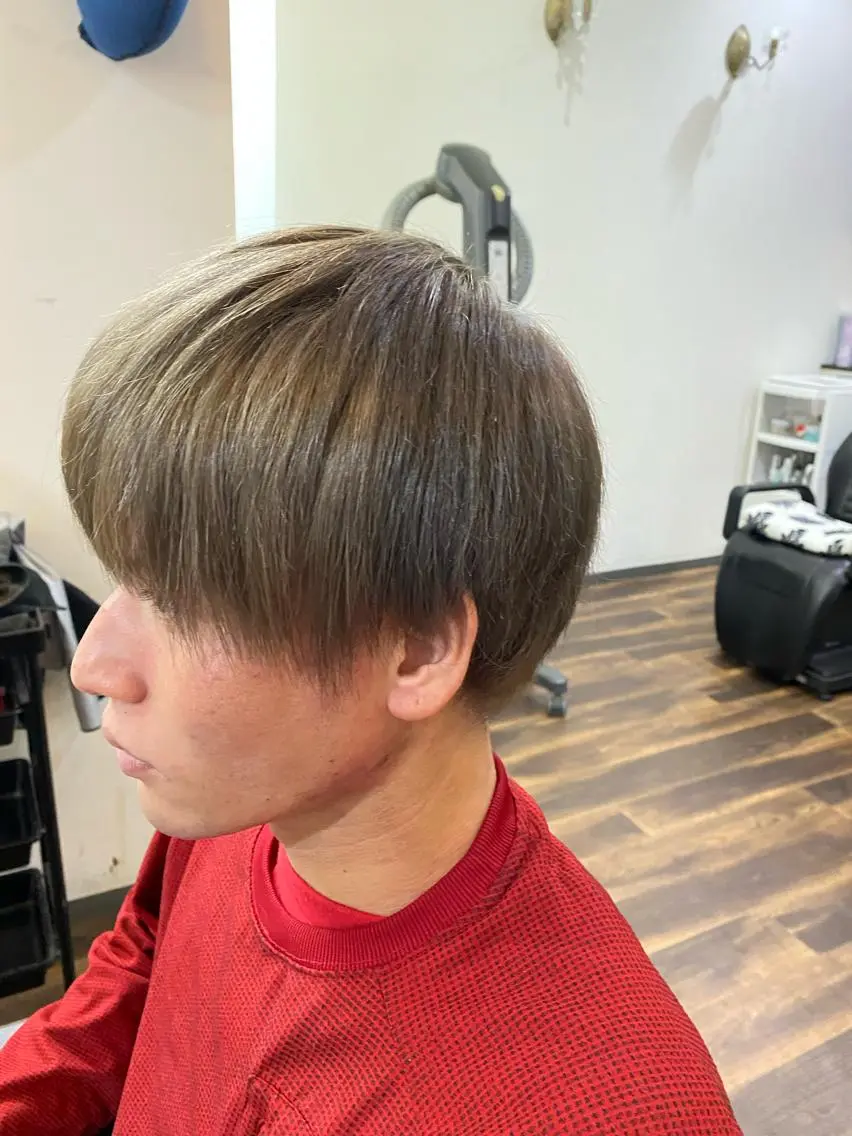 ショート カラー メンズ マッシュ 堀 広夢のヘアスタイル