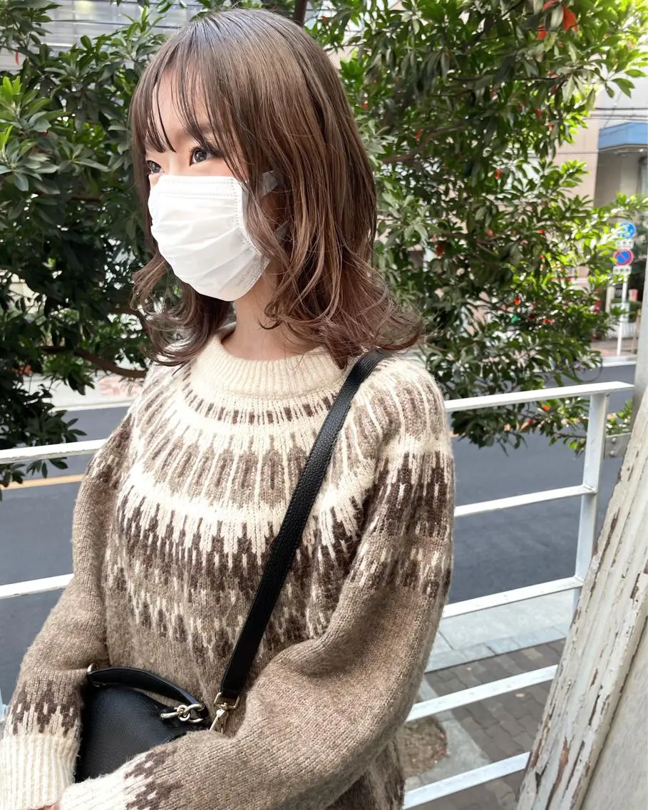 ミディアム レイヤーカット メンズ特化美容師 ハスイルイのヘアスタイル