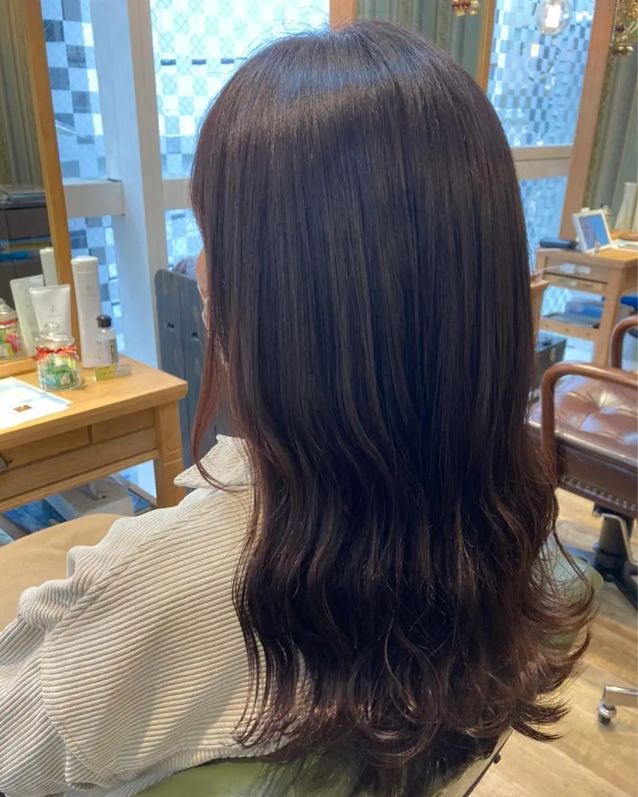 ロング カラー ヘアカラー トリートメント 佐藤 美幸のヘアスタイル