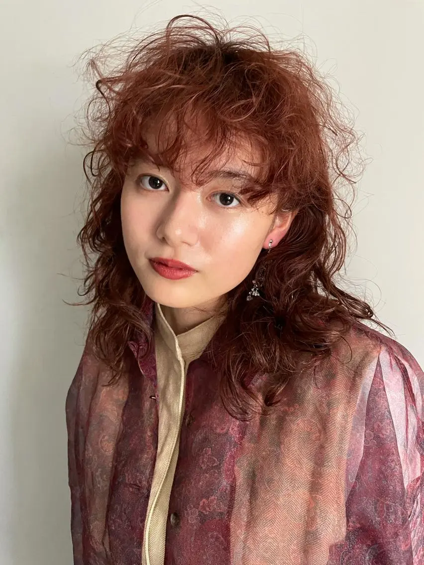 ロング パーマ 斉藤 瑞恵のヘアスタイル