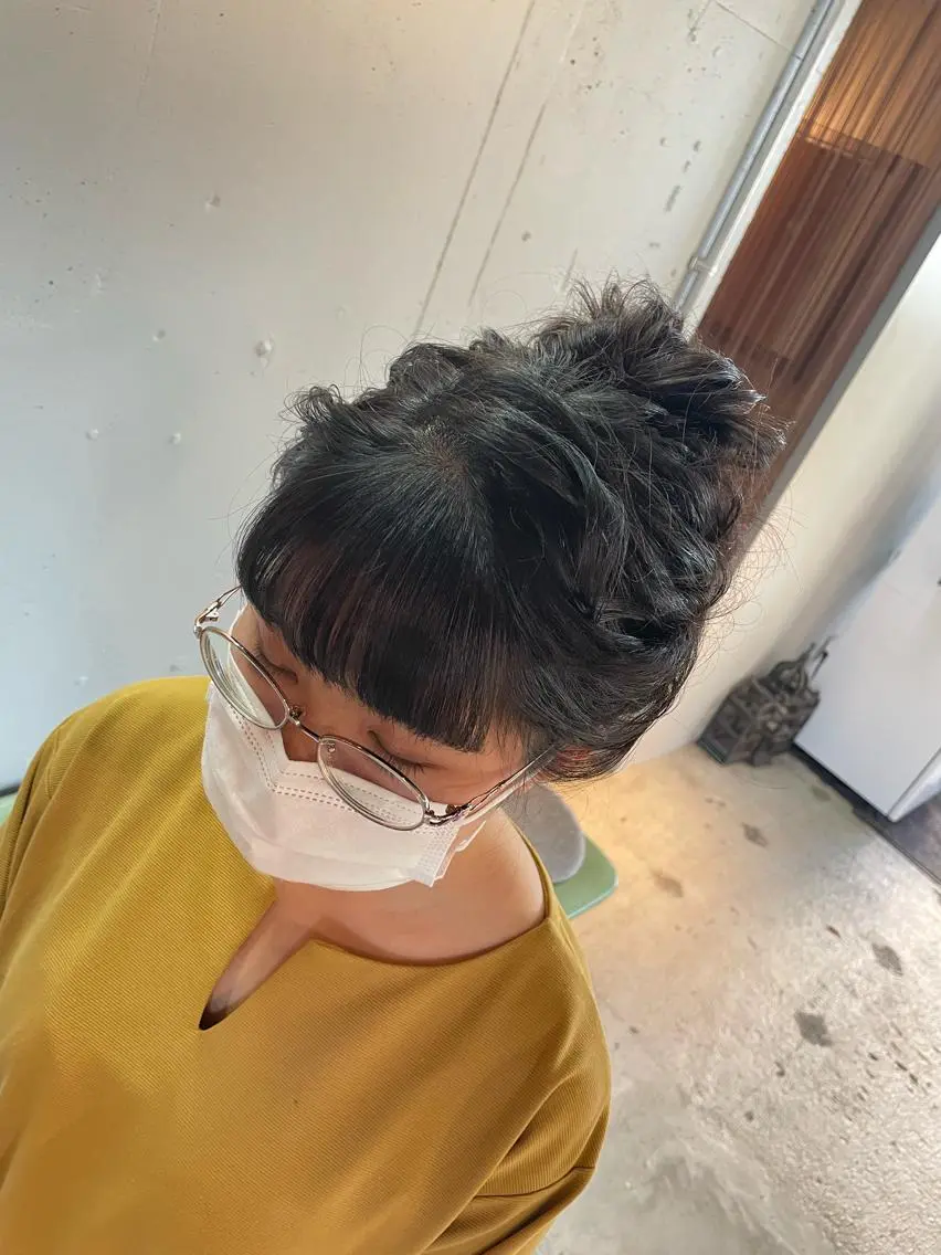 ヘアアレンジ お団子ヘア 🍀アレンジ簡単ヘア ☘️石田万里奈🍀のヘアスタイル