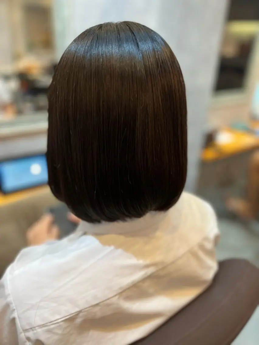 ミディアム カット 縮毛矯正 🍀艶髪縮毛矯正/ 風殿　滉太🍀のヘアスタイル
