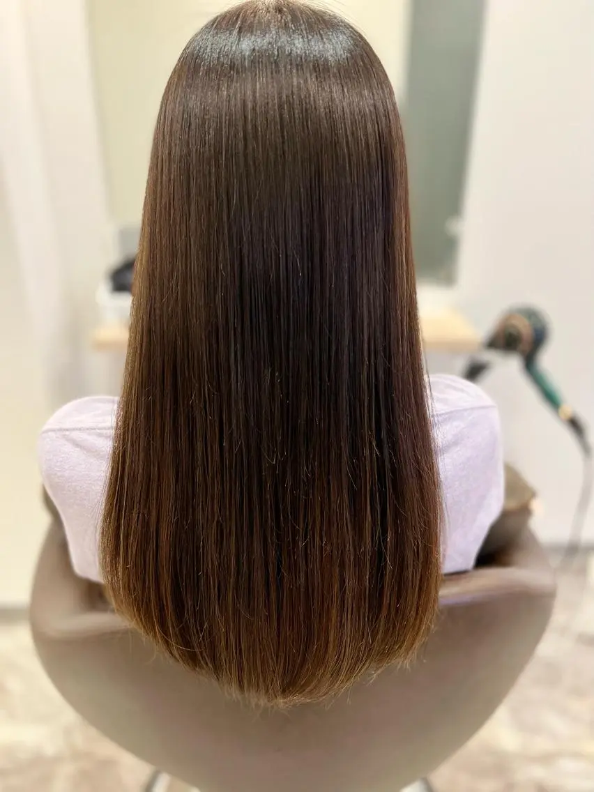セミロング 髪質改善 カット ヘアカラー 縮毛矯正 トリートメント ブリーチ毛に縮毛矯正 ✨カラー✨山田 正幸のヘアスタイル