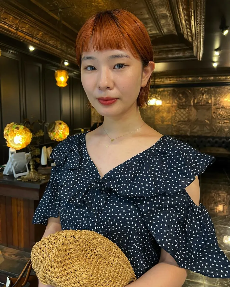 ミディアム カラー 圧倒的デザイン力 店長🎨RENAのヘアスタイル