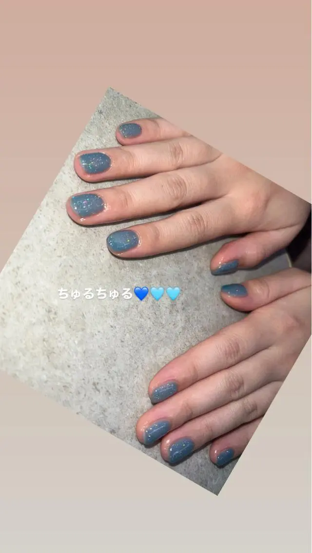 ネイル ラメ(グリッター) ワンカラーネイル Allma Nailのネイルデザイン