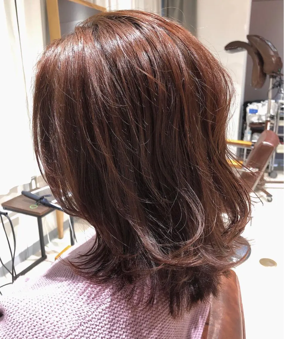 ミディアム 過去一の柔髪ヘア 🌿einshairのヘアスタイル