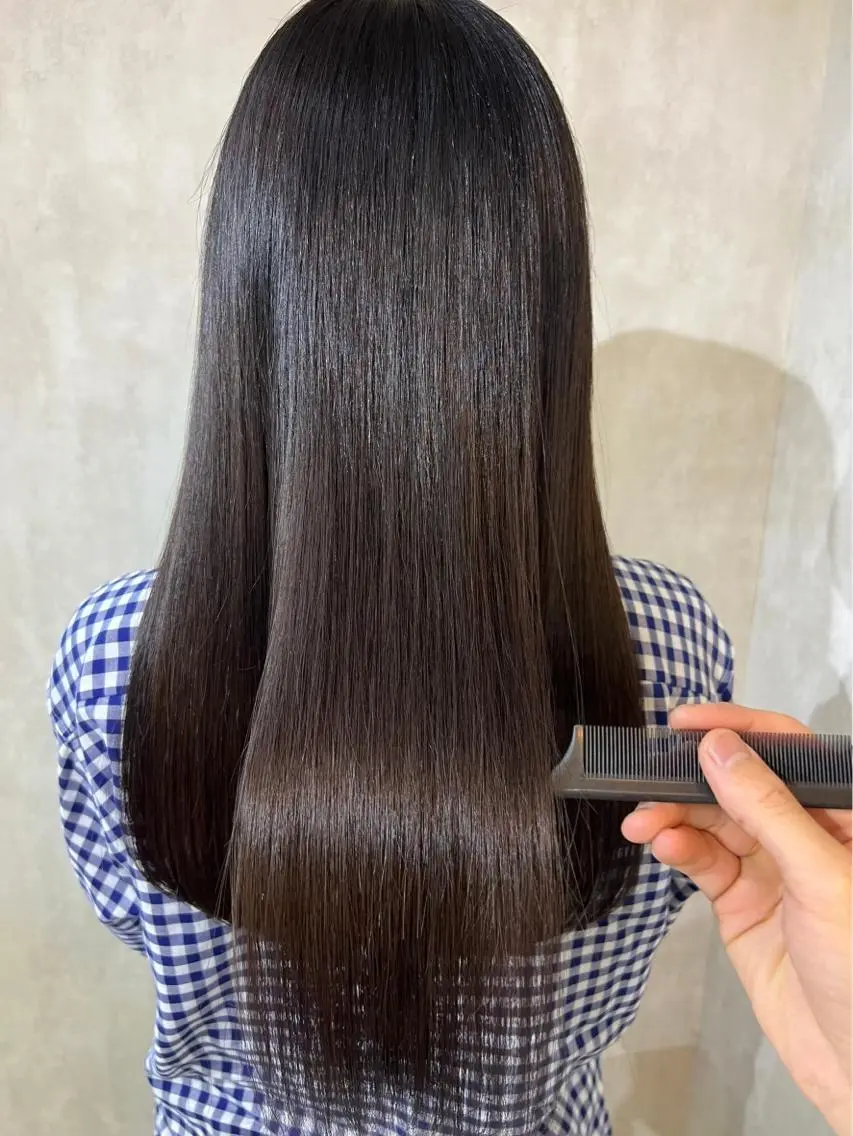 セミロング カラー 💜髪質改善/ 艶カラー/ミナ🩷のヘアスタイル