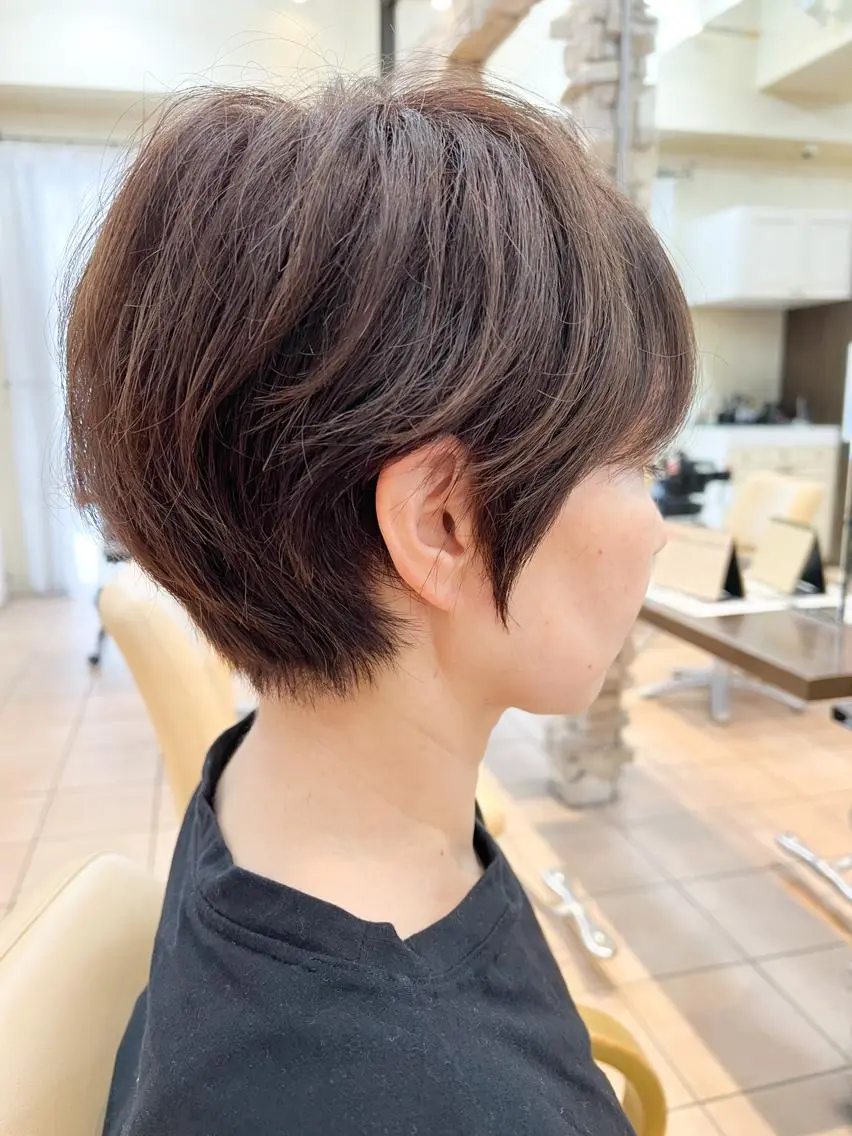 ショート くびれヘア ショートヘア 髪質改善ストレート ⚡️下ノ村柊斗⚡️のヘアスタイル