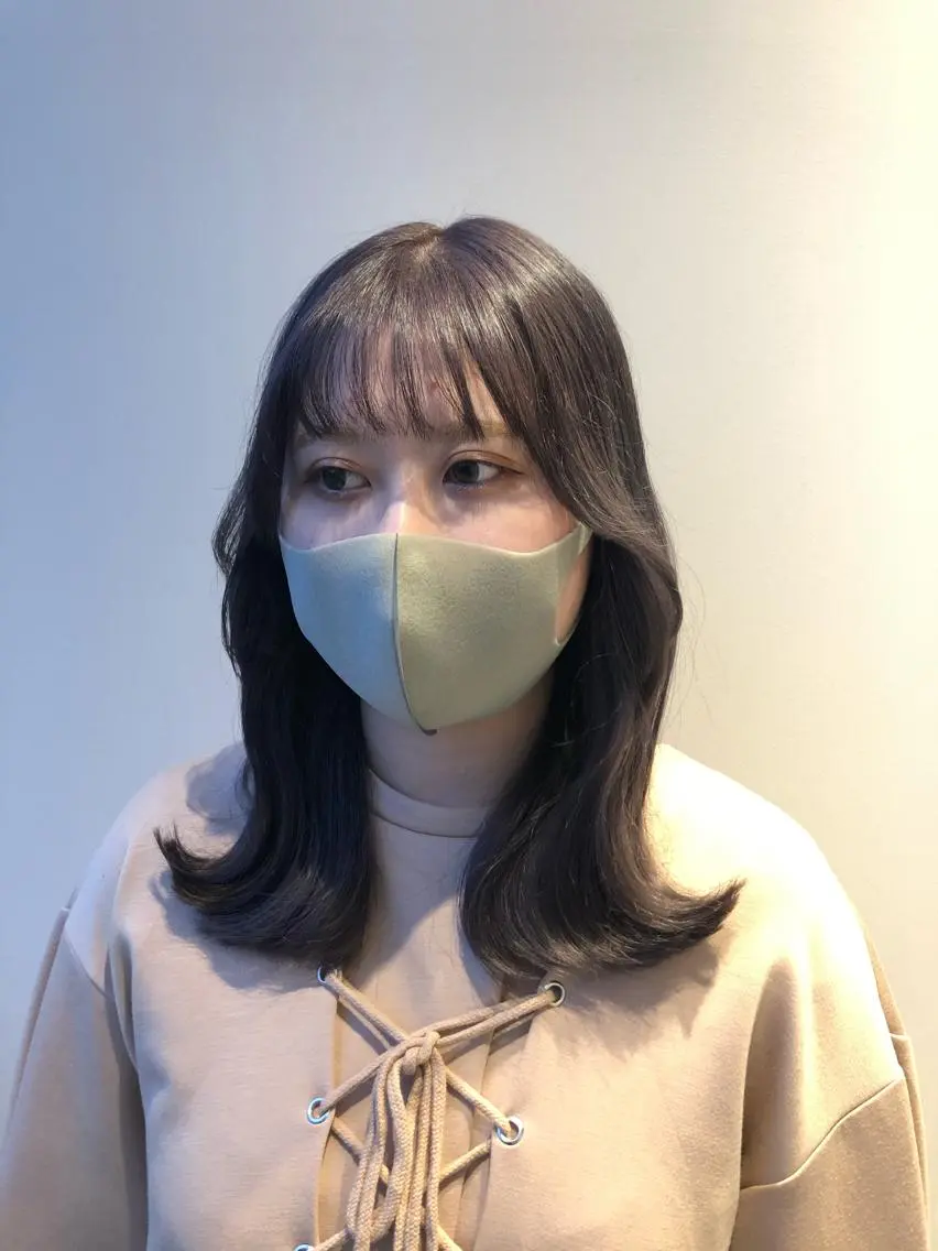 ミディアム 韓国風ヘア レイヤーカット ❤︎︎韓国ヘア❤︎︎ 𝑺𝒉𝒊𝒉𝒐のヘアスタイル
