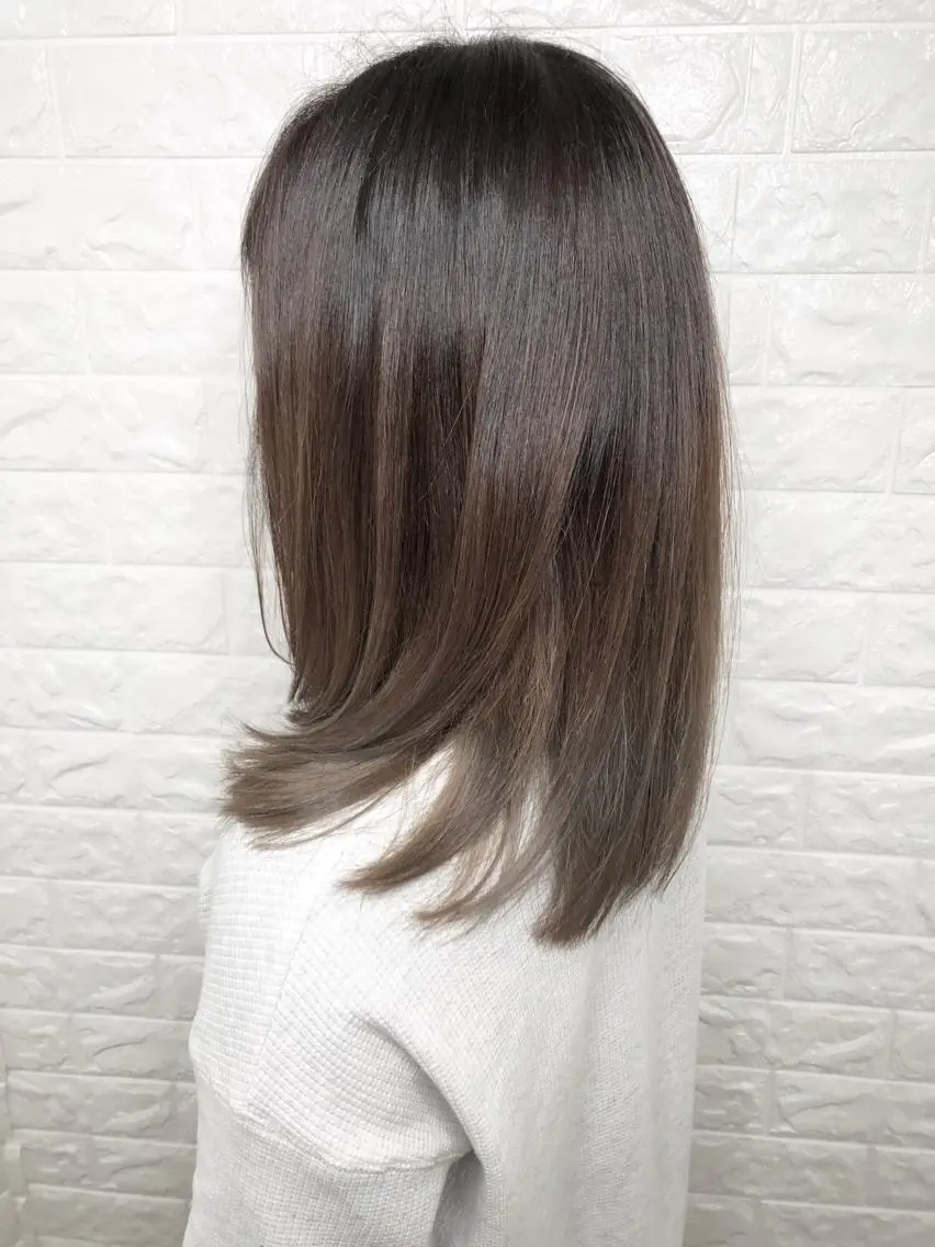 セミロング 縮毛矯正/髪質改善 主税巧一のヘアスタイル