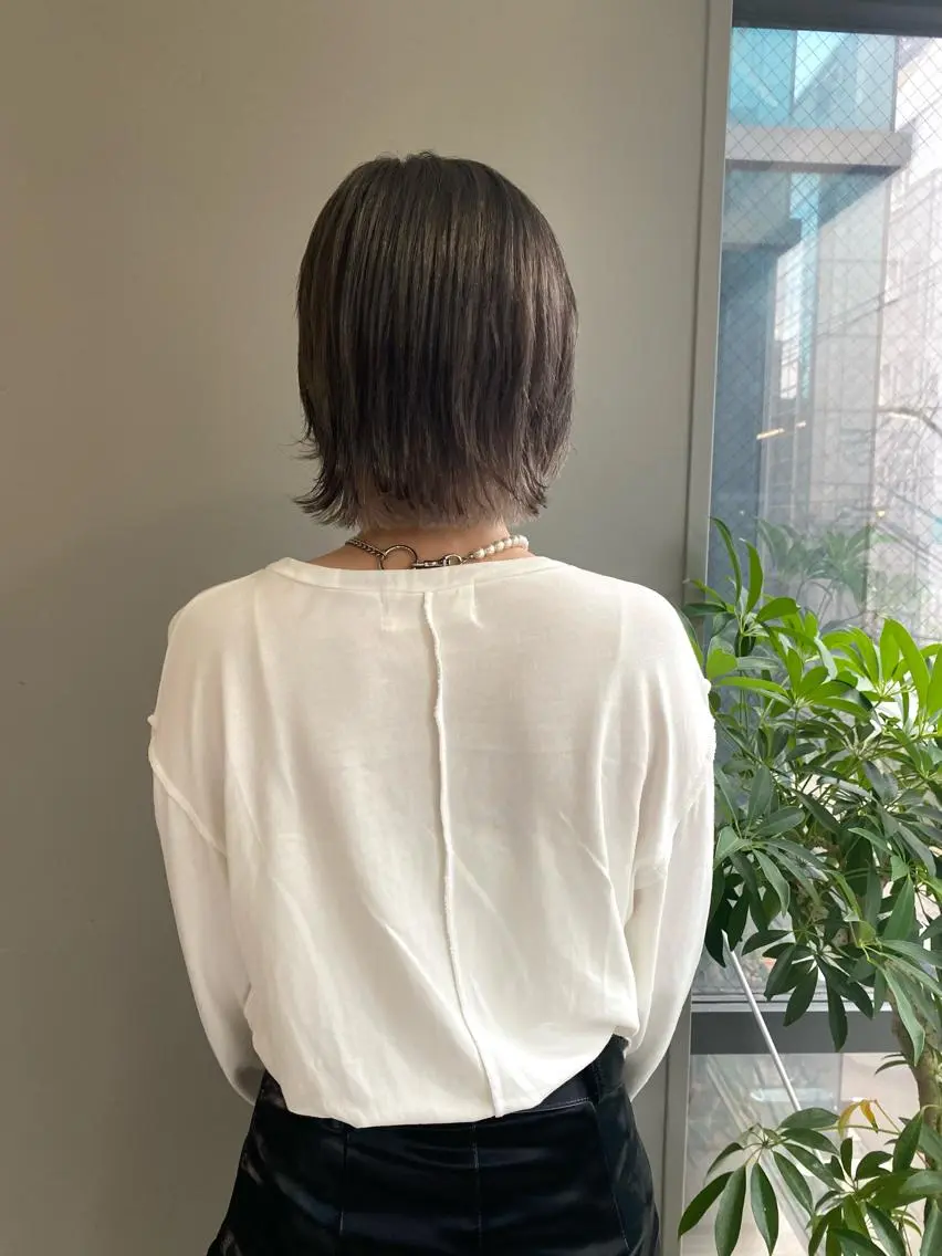 ショート カラー ヘアアレンジ ブリーチ ヘアカラー ボブ /ニュアンス/ satomi🧸💖のヘアスタイル
