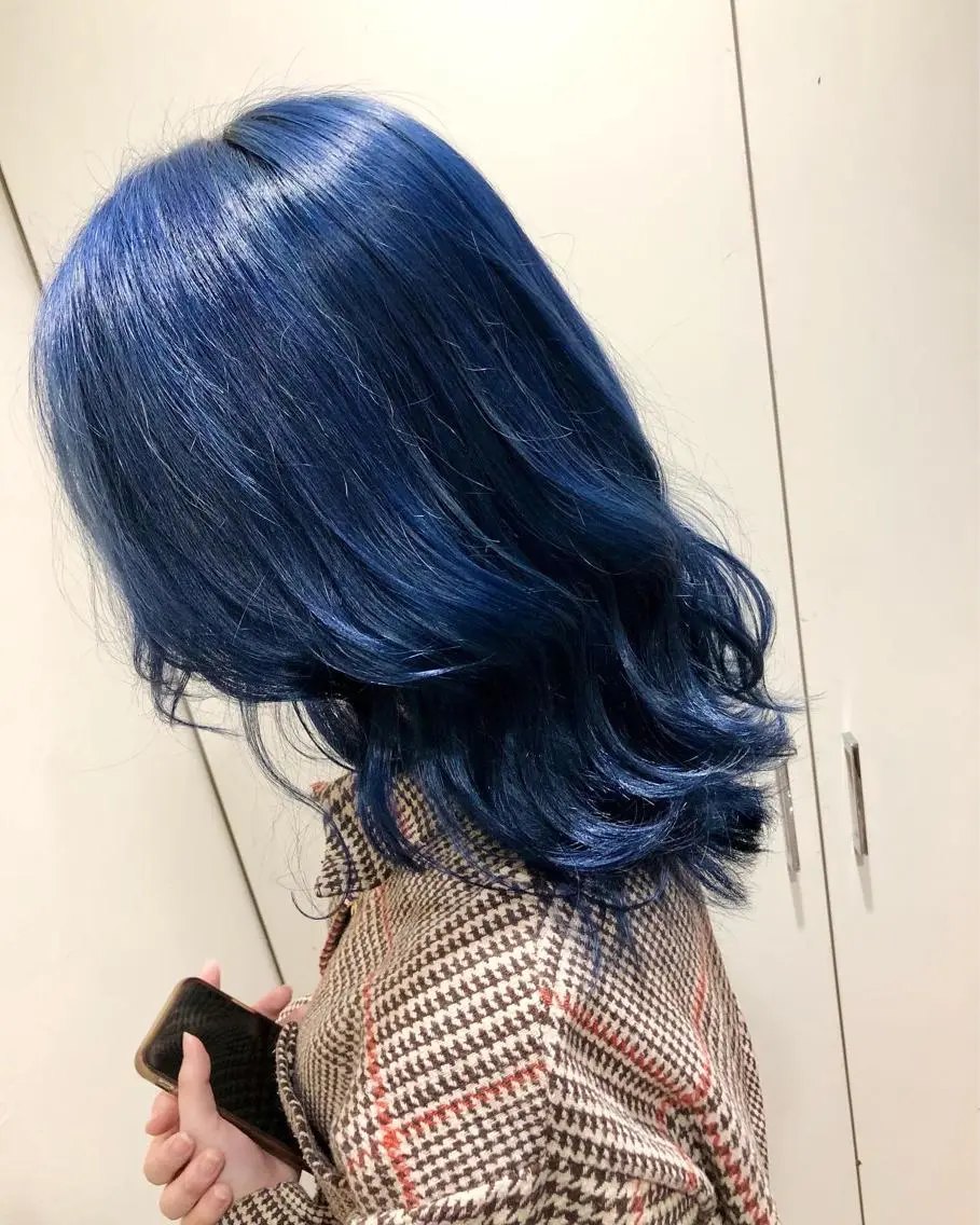 セミロング オルチャンヘア ヘアカラー トリートメント ハイトーン/ブリーチ ルミエール/新栄/栄のヘアスタイル