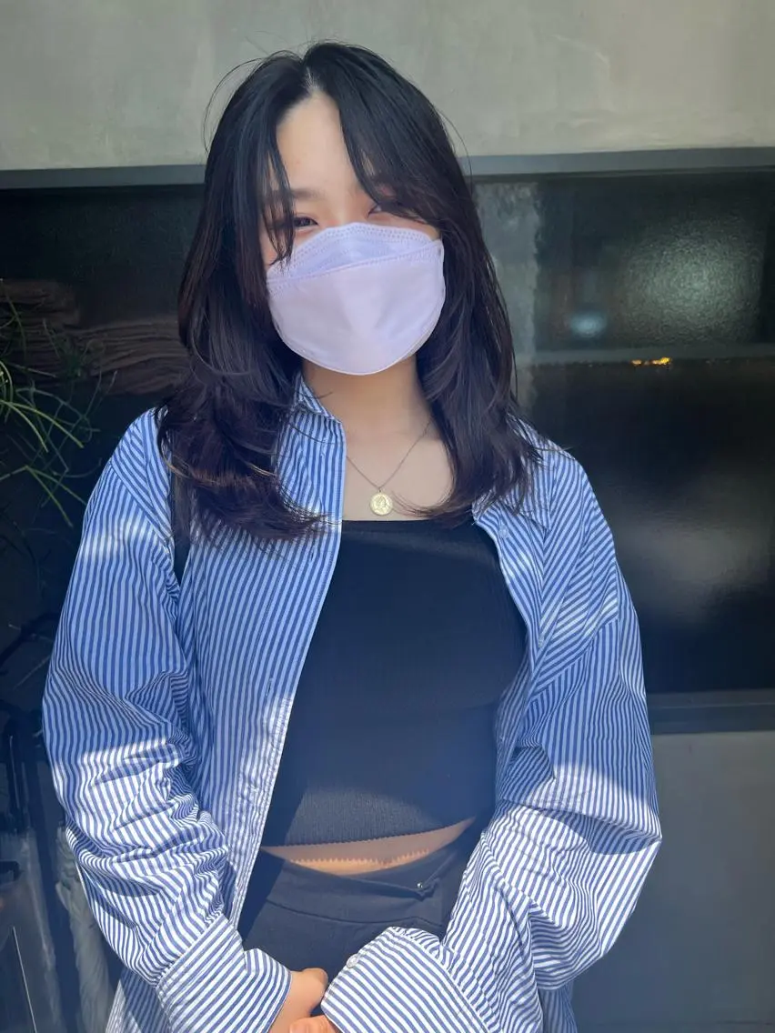 ミディアム 顔周りカット レイヤーカット sakoda shunkiのヘアスタイル