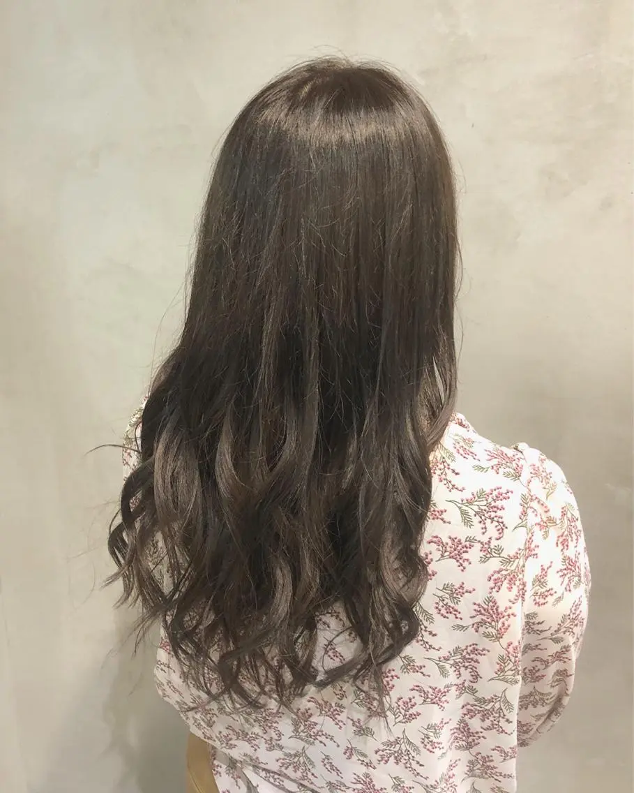 セミロング カラー ヘアアレンジ ヘアカラー トリートメント ヘアセット TOKI /透明感/原宿のヘアスタイル