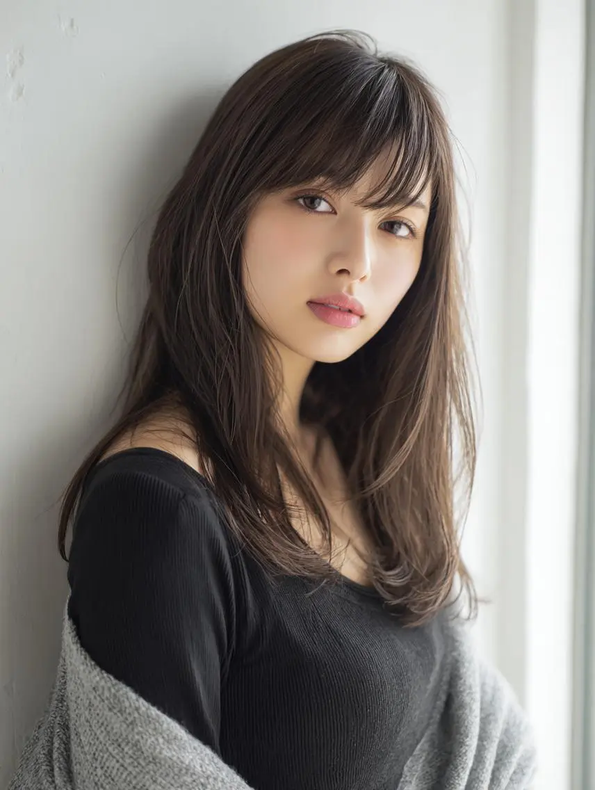 セミロング ヘアカラー トリートメント 山本 真那美のヘアスタイル