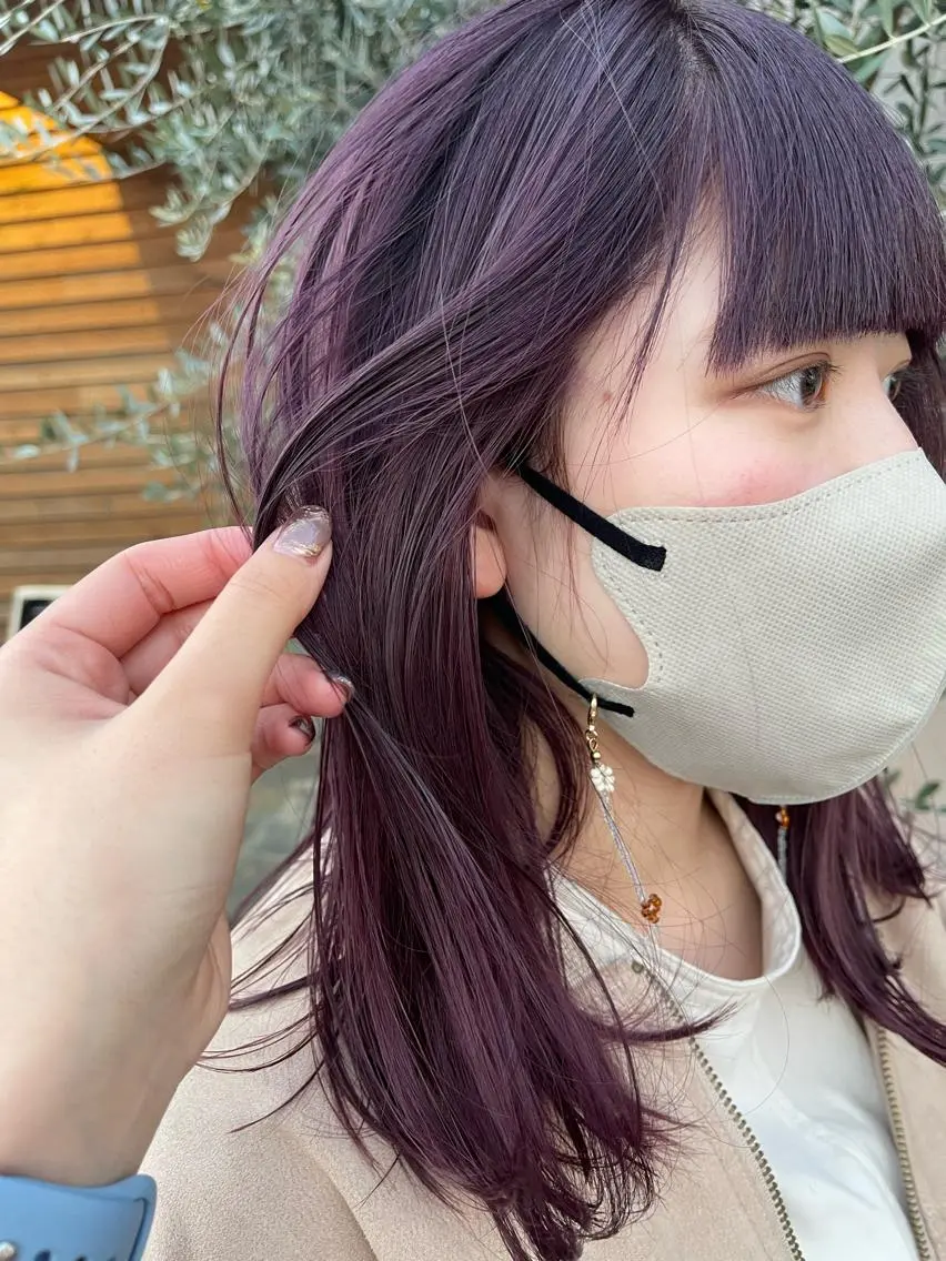 セミロング 梶原 真帆のヘアスタイル