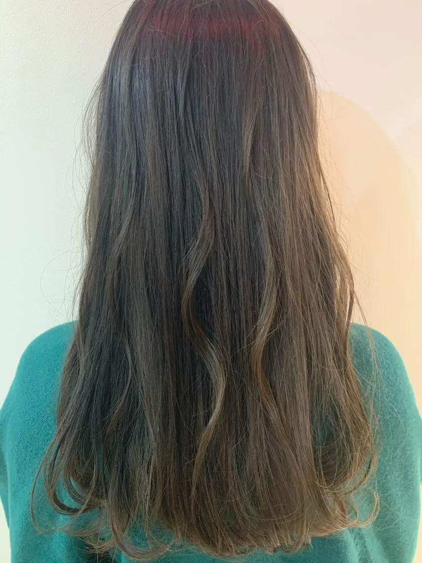 ロング カラー カット ヘアカラー なりたいが叶う ながしまじゅんきのヘアスタイル