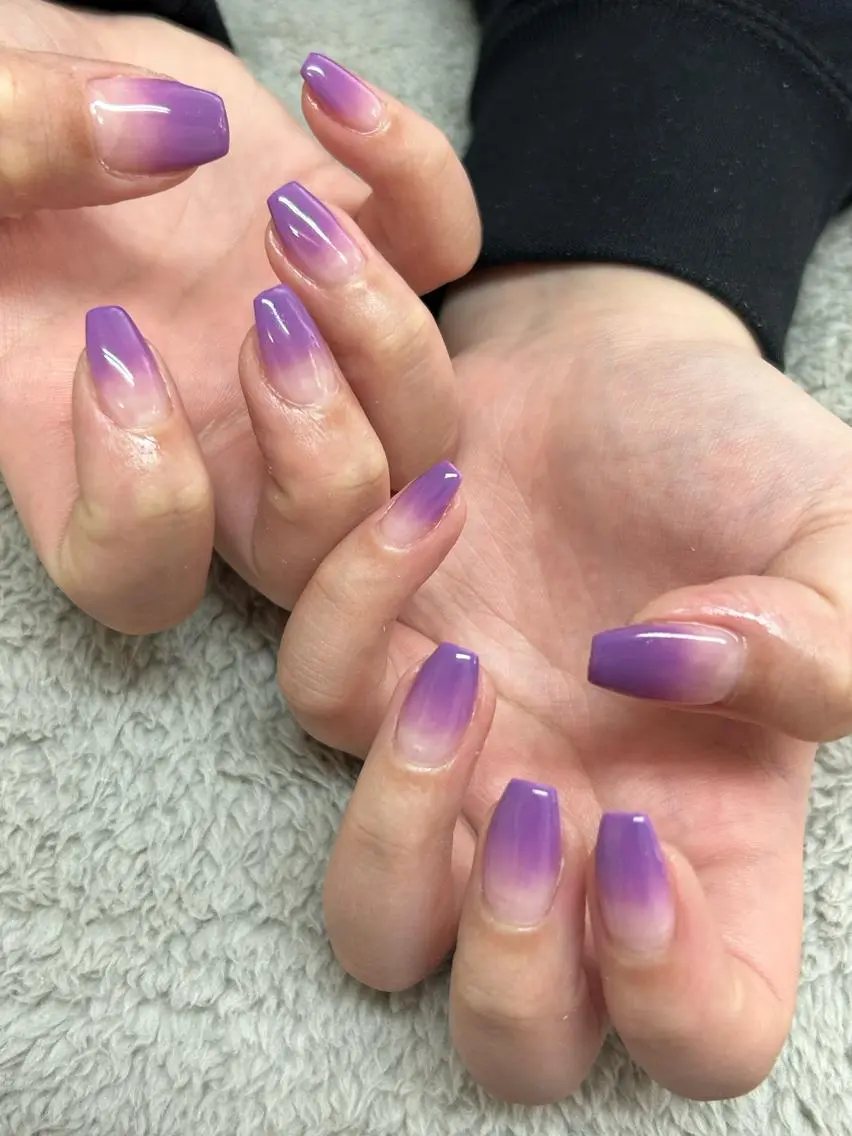 ネイル アートネイル 成人式 フットネイル フレンチネイル ガラスフレンチ brilliant s.kのネイルデザイン