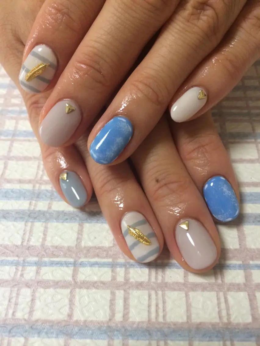 ネイル ボーダー chii nailのネイルデザイン