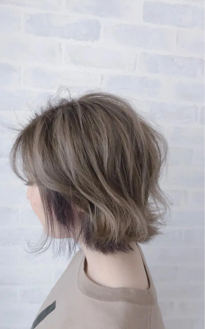 ショート カラー パーマ ヘアアレンジ メンズ キッズ ネイル マツエク・マツパ カット ヘアカラー 山崎 義弘のヘアスタイル