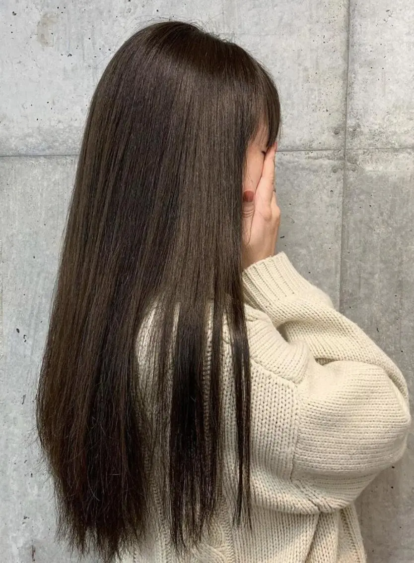 ロング カット 縮毛矯正 トリートメント ウジイエ ミユウ/FLORENのヘアスタイル