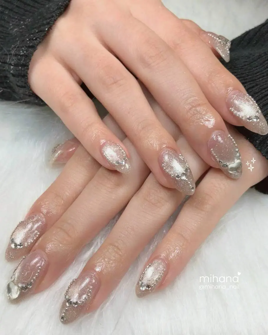 ネイル ジェルネイル 韓国ネイル パラジェル ワンホンネイル ハンドネイル Mihana Nails.*♡のネイルデザイン
