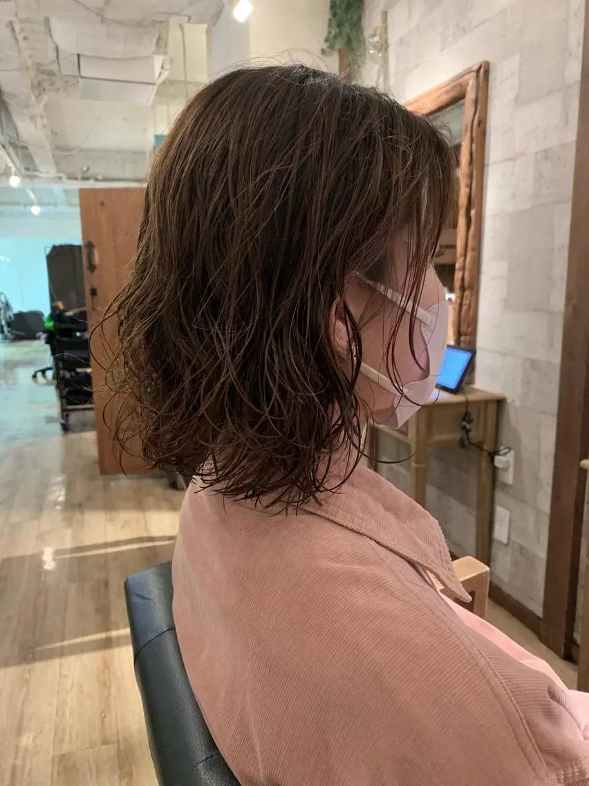 ショート パーマ ボブ カット パーマ トリートメント 田村和範/似合わせ カラー/髪質改善のヘアスタイル