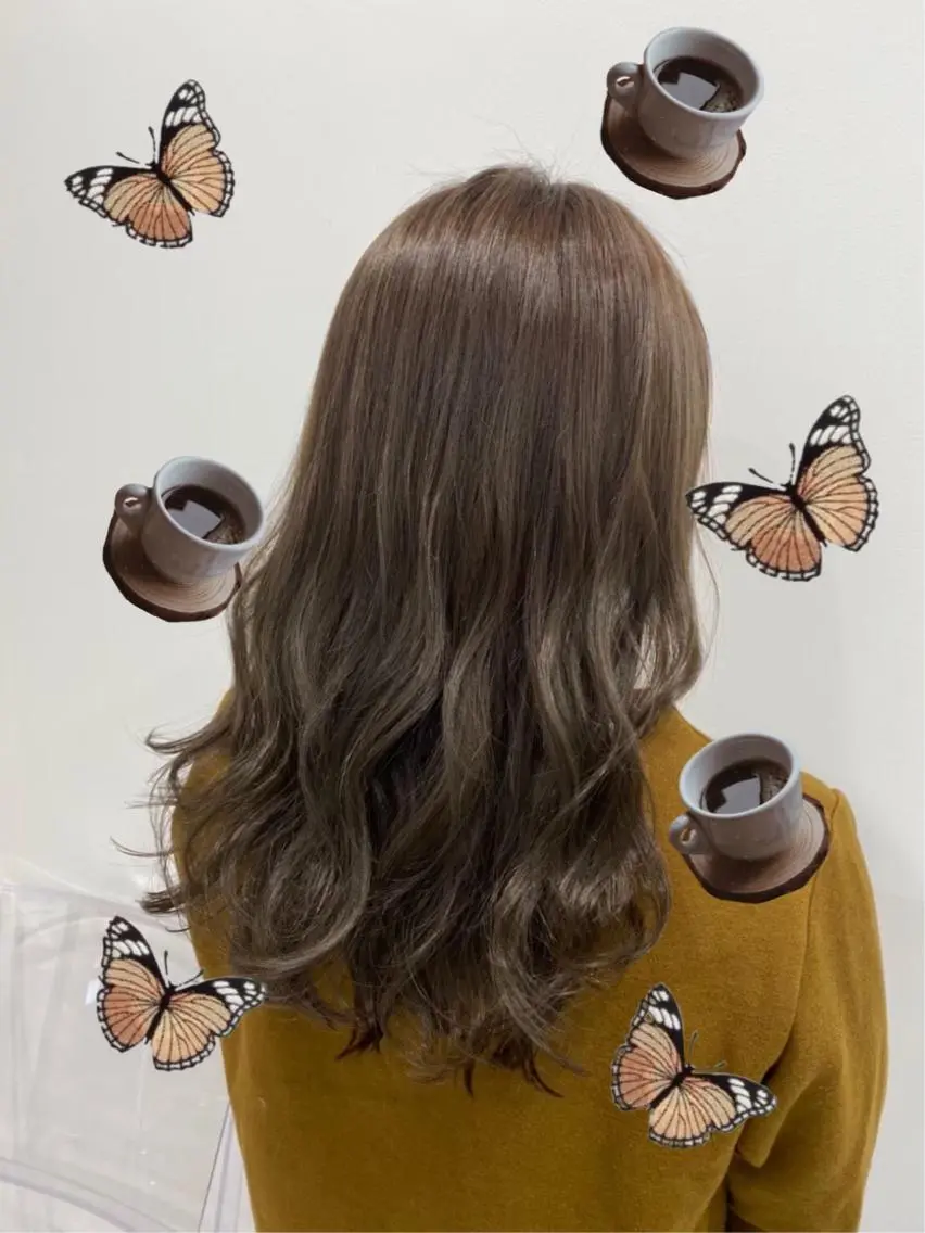 セミロング カラー ヘアアレンジ 🪞【公式】SHE 池袋🪞のヘアスタイル