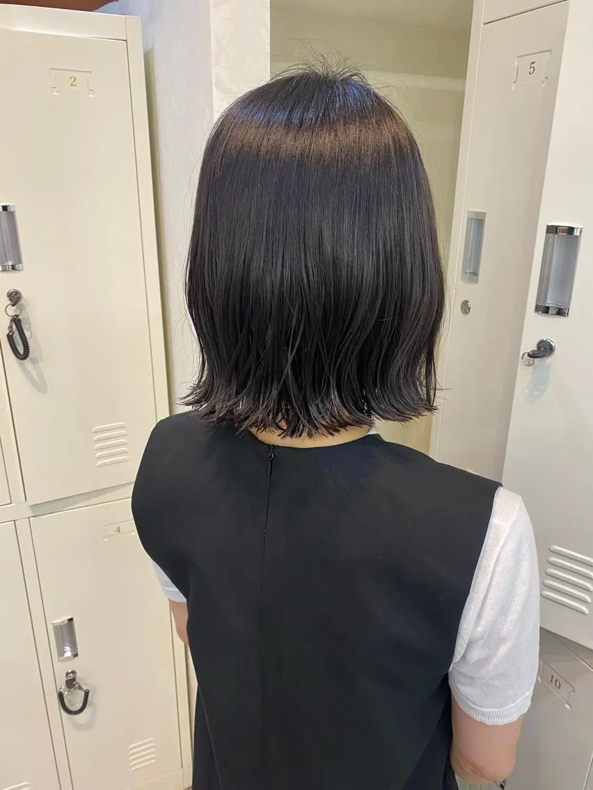 ミディアム ボブ 髪質改善 ココロ☀️ CLUTCH天王寺店のヘアスタイル