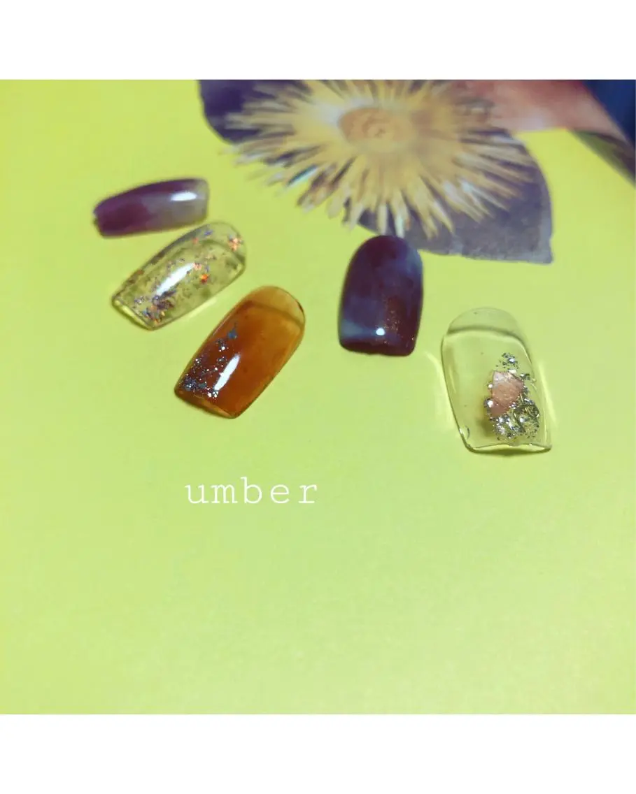 ネイル ハンドネイル umber 三茶1分のネイルデザイン