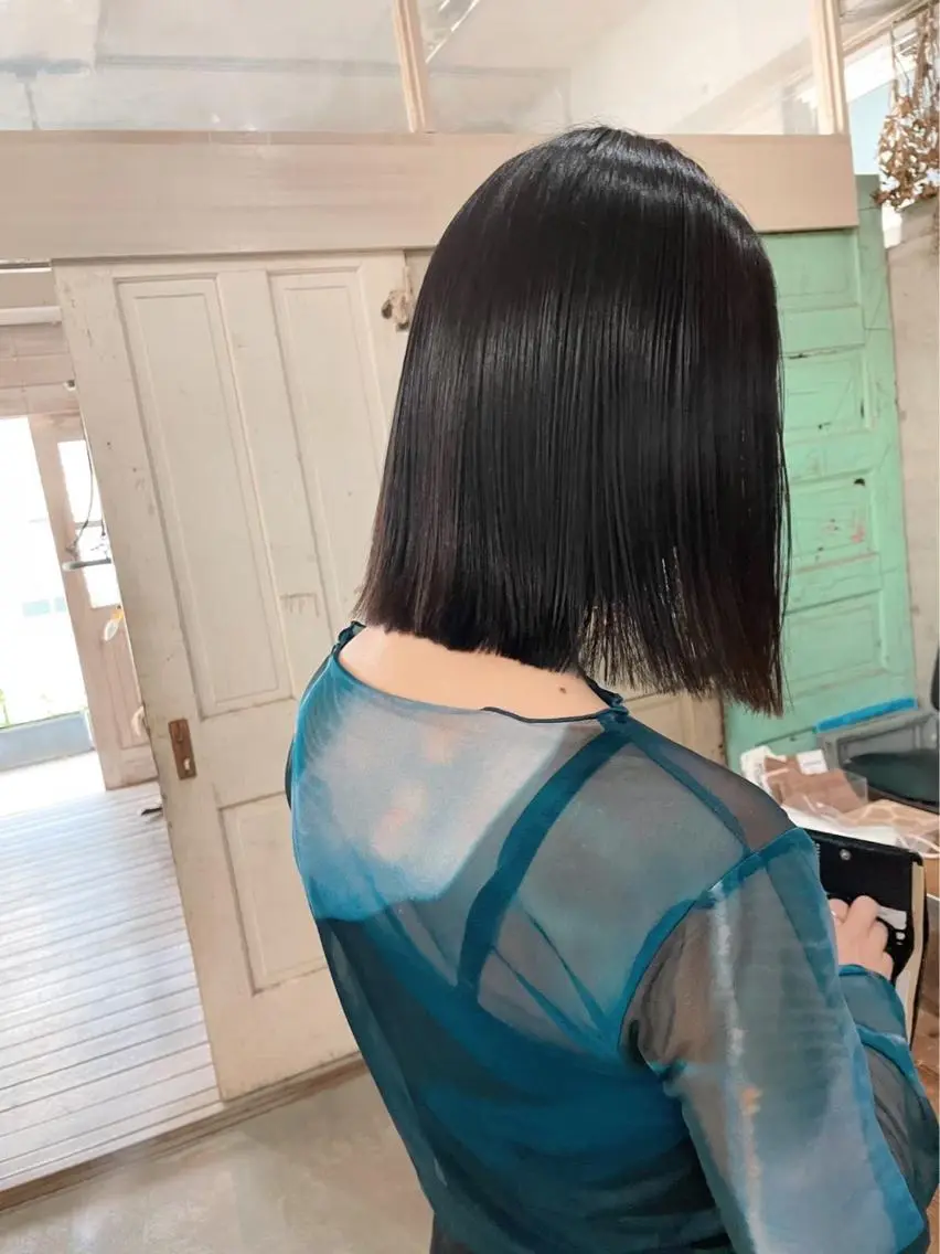 ミディアム カラー ヘアアレンジ メンズ キッズ デザインパーマ メンズカット 郁美のヘアスタイル
