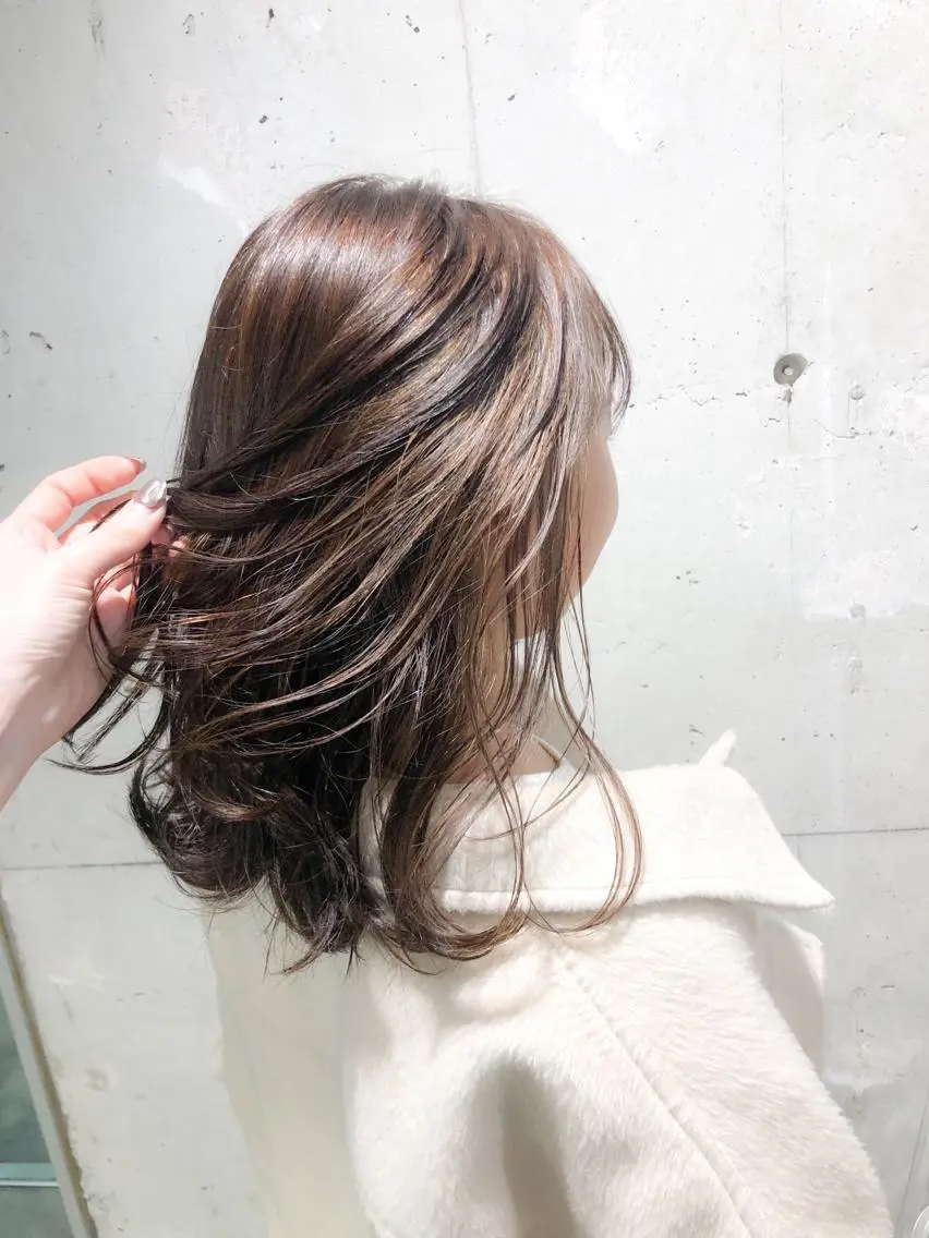ミディアム カラー パーマ ヘアアレンジ メンズ キッズ ネイル マツエク・マツパ 当日予約⭕️ Rene’のヘアスタイル