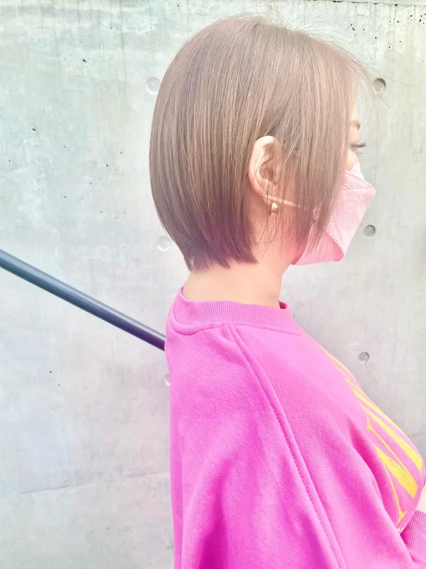 ショート カラー ショートボブ ハンサムショート アディクシーカラー イヤリングカラー ハイライトカラー カット ヘアカラー トリートメント ショートボブ髪質改善 縮毛矯正のプロ山道潤のヘアスタイル