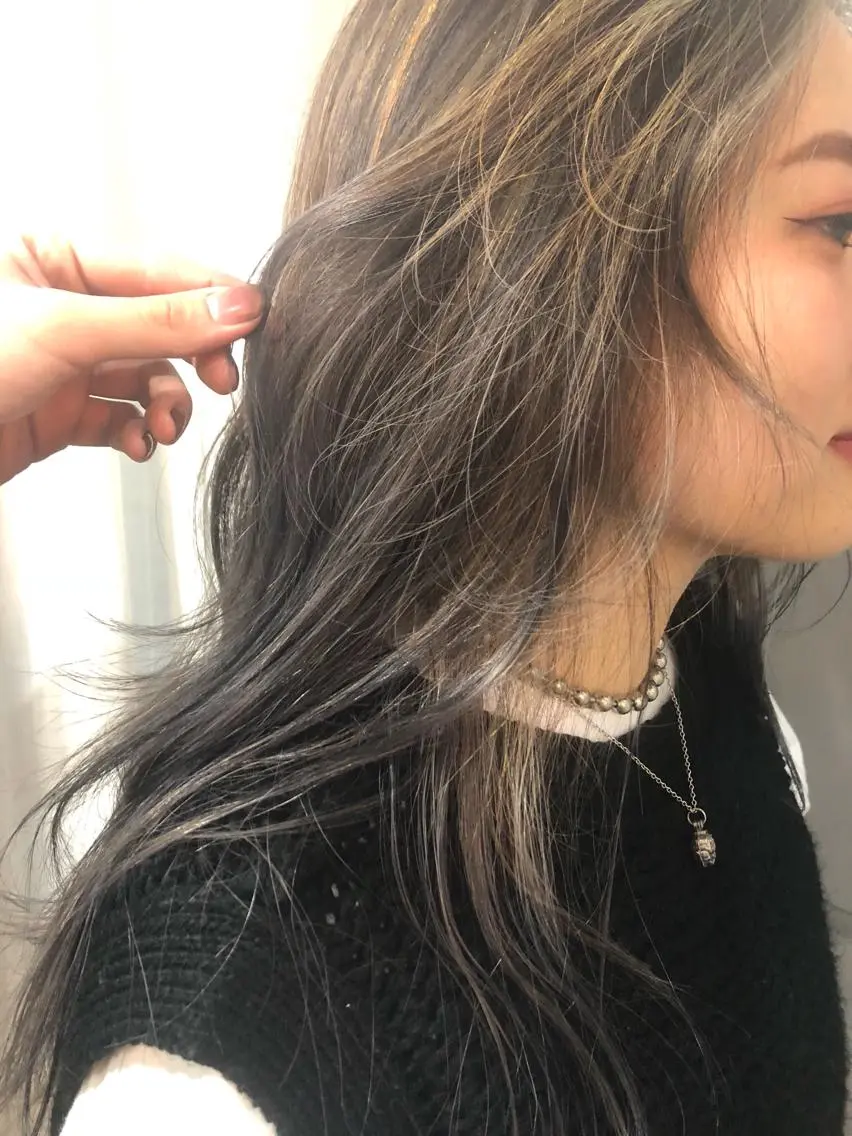 ロング カラー ハイライトカラー ハイライト Pia ツボイ ケイタのヘアスタイル