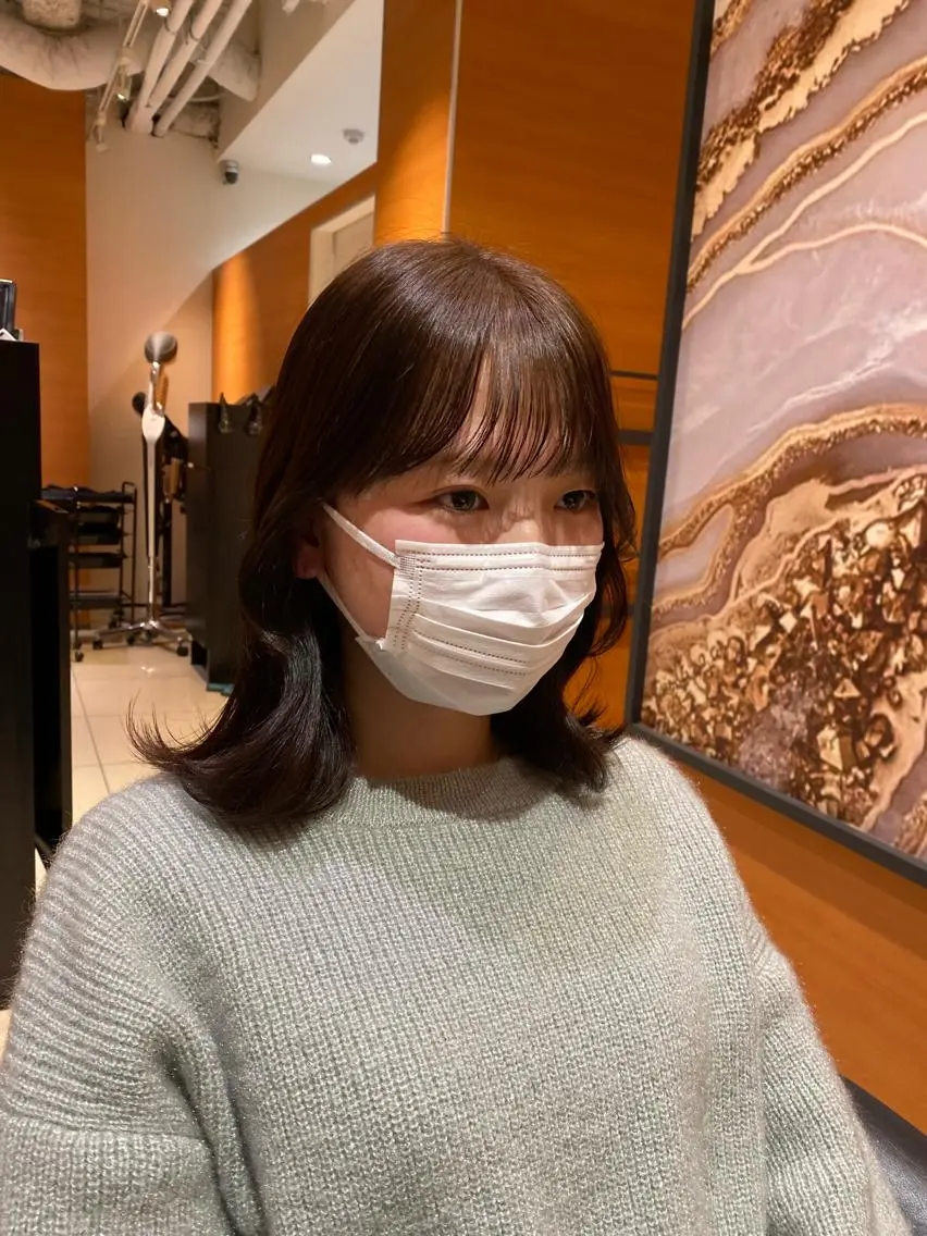 ミディアム 韓国ヘア🕊村上 ののこ🕊のヘアスタイル