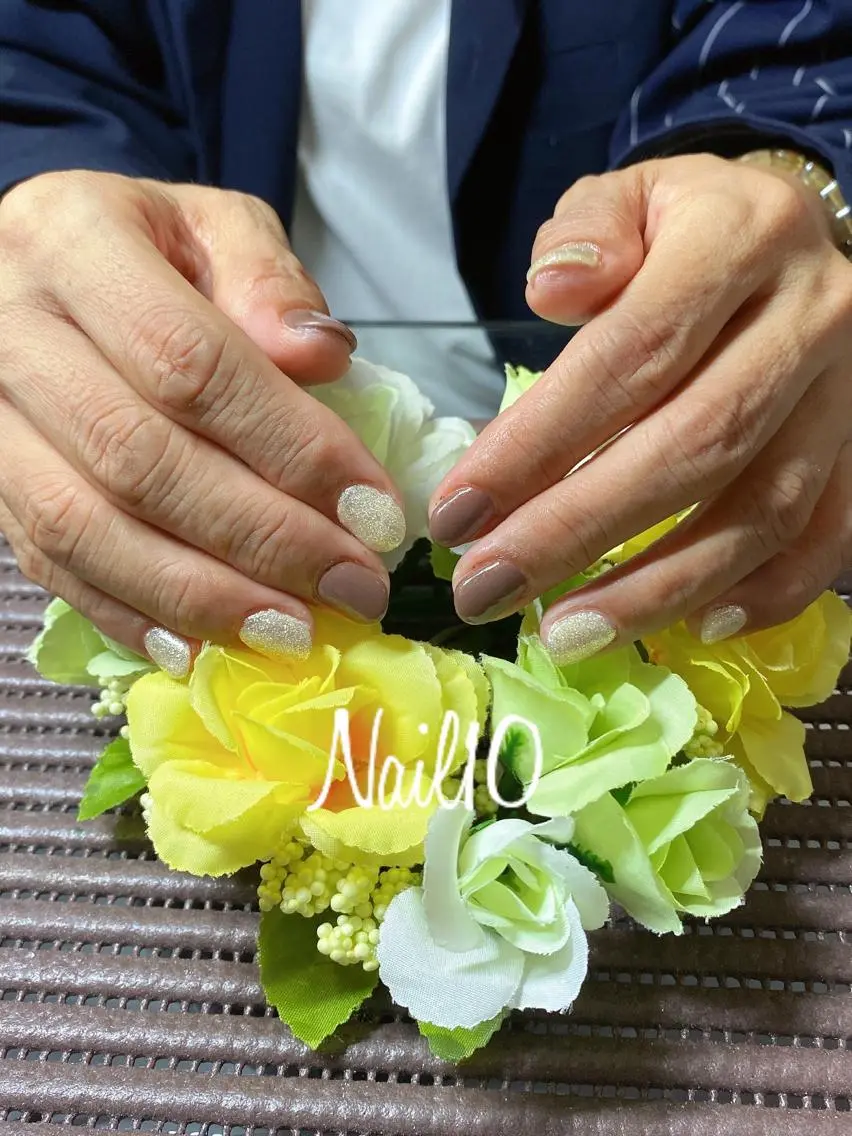 ネイル ラメ(グリッター) ラメグラデーション ハンドネイル Nail10 Kakoのネイルデザイン